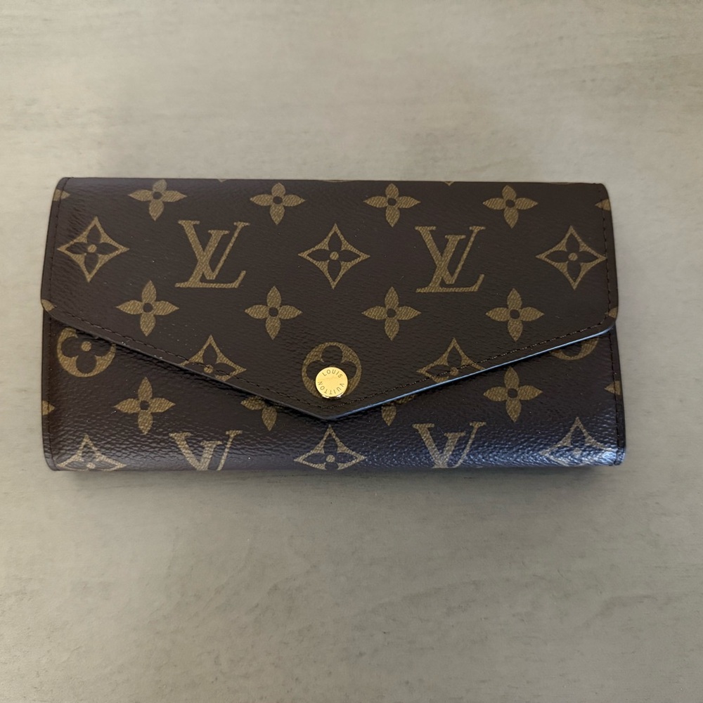 Louis Vuitton Brown and Gold Monogram Wallet